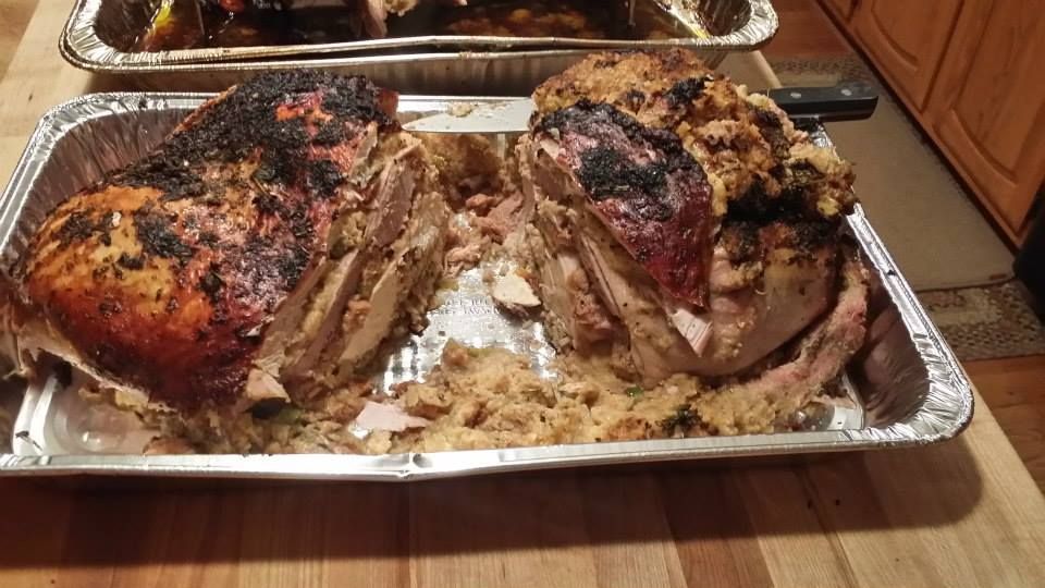 Thanksgiving Turducken on the Big Green Egg Side X Side World Forums